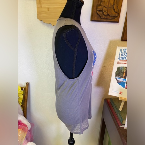 KISS Spirit of ‘76 Official Merch Retro Burnout Sheer Muscle Tank Women’s Small - Picture 5 of 11